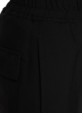  - RICK OWENS - 加长系带羊毛锥形长裤