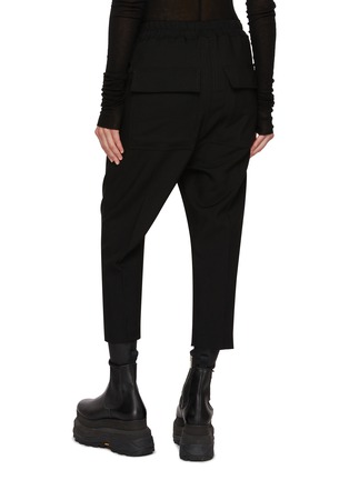 背面 - 点击放大 - RICK OWENS - 加长系带羊毛锥形长裤