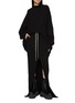 模特儿示范图 - 点击放大 - RICK OWENS DRKSHDW - Slit Front Cotton Pillar Skirt