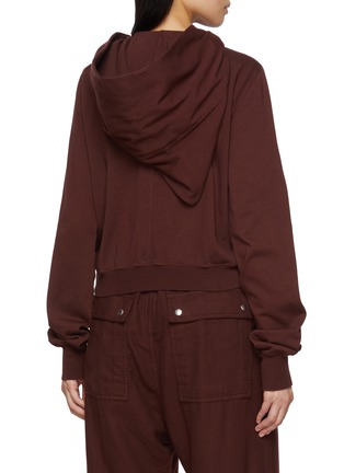 背面 - 点击放大 - RICK OWENS DRKSHDW - Long Sleeve Zip Up Cotton Mountain Hoodie