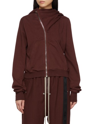 首图 - 点击放大 - RICK OWENS DRKSHDW - Long Sleeve Zip Up Cotton Mountain Hoodie
