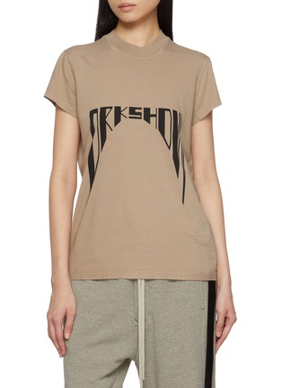 首图 - 点击放大 - RICK OWENS DRKSHDW - Short Sleeve Logo Cotton T-Shirt