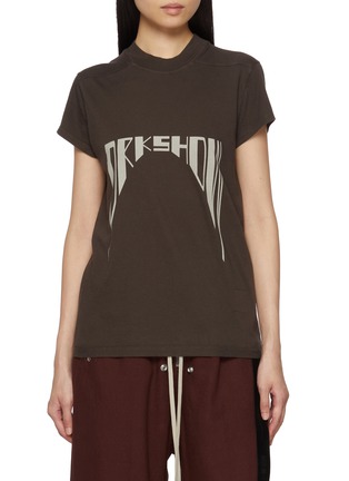 首图 - 点击放大 - RICK OWENS DRKSHDW - Short Sleeve Logo Cotton T-Shirt