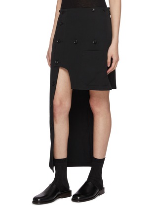 细节 - 点击放大 - Y'S - All Over Button Wool Skirt