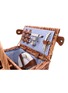 细节 –点击放大 - LES JARDINS DE LA COMTESSE - Saint-Germain Picnic Basket for 4 Person — Blue Gingham