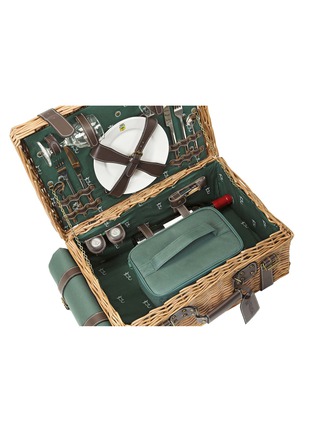 细节 –点击放大 - LES JARDINS DE LA COMTESSE - Champs-Elysées Prestige Picnic Hamper for 2 Person — Green