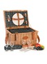 首图 –点击放大 - LES JARDINS DE LA COMTESSE - Trianon Leather Picnic Basket for 4 Person — Green