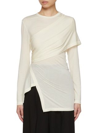 首图 - 点击放大 - HELMUT LANG - 不对称褶裥上衣