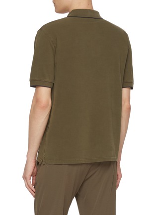 背面 - 点击放大 - HERNO - Logo Pigment Dyed Cotton Polo Shirt