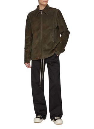 模特儿示范图 - 点击放大 - RICK OWENS - Brad Suede Jacket