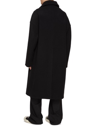 背面 - 点击放大 - RICK OWENS - Dracucollar Melton Wool Coat Jacket