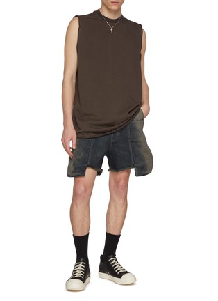 模特儿示范图 - 点击放大 - RICK OWENS - 纯棉无袖 T 恤