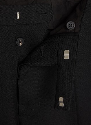  - RICK OWENS - 褶裥羊毛直筒长裤
