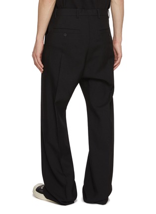 背面 - 点击放大 - RICK OWENS - 褶裥羊毛直筒长裤
