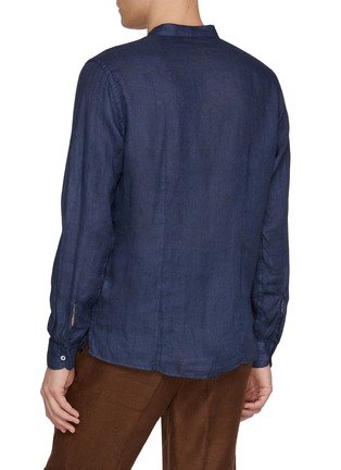 背面 - 点击放大 - EQUIL - Mandarin Collar Linen Shirt