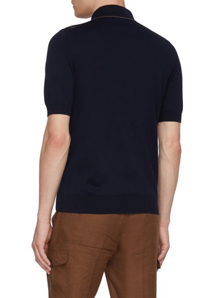 背面 - 点击放大 - EQUIL - Button Up Stripe Cotton Knit Shirt