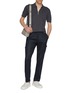 模特儿示范图 - 点击放大 - EQUIL - Half Zip Cotton Tennis Polo Shirt
