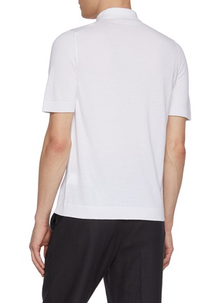 背面 - 点击放大 - EQUIL - Contrast Placket Cotton Polo Shirt