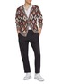 模特儿示范图 - 点击放大 - EQUIL - Contrast Placket Cotton Polo Shirt