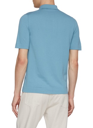 背面 - 点击放大 - EQUIL - Contrast Placket Cotton Polo Shirt