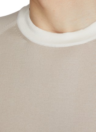 - EQUIL - Contrast Crewneck Cotton Knit T-shirt