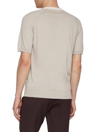 背面 - 点击放大 - EQUIL - Contrast Crewneck Cotton Knit T-shirt
