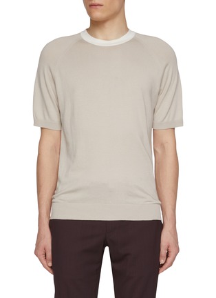 首图 - 点击放大 - EQUIL - Contrast Crewneck Cotton Knit T-shirt