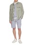 模特儿示范图 - 点击放大 - EQUIL - Drawstring Elasticated Waist Bermuda Shorts