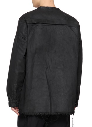 背面 - 点击放大 - RICK OWENS DRKSHDW - Lido Larry Convertible Dark Wash Denim Shirt