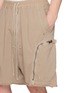  - RICK OWENS DRKSHDW - Bauhaus Exposed Zip Cotton Shorts