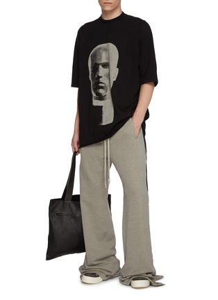 模特儿示范图 - 点击放大 - RICK OWENS DRKSHDW - Head Print Cotton T-Shirt