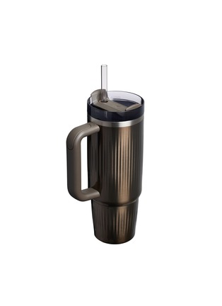 细节 –点击放大 - STANLEY - The Quencher H2.0 FlowState™ Fluted Tumbler 30oz — Gunmetal Shine