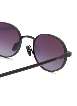 细节 - 点击放大 - GAST - Jade Metal Oval Sunglasses