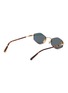 模特儿示范图 - 点击放大 - GAST - Lunar Metal Irregular Sunglasses