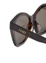 细节 - 点击放大 - FENDI - Lettering Acetate Angular Sunglasses