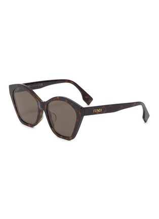 首图 - 点击放大 - FENDI - Lettering Acetate Angular Sunglasses