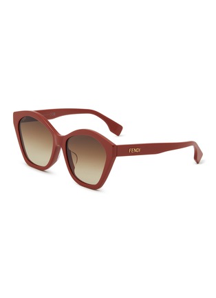 首图 - 点击放大 - FENDI - Lettering Acetate Angular Sunglasses