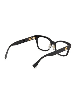 模特儿示范图 - 点击放大 - FENDI - FF Diamonds Acetate Angular Optical Glasses