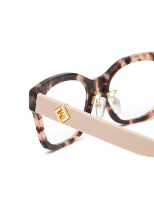 细节 - 点击放大 - FENDI - FF Diamonds Acetate Angular Optical Glasses