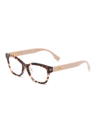 首图 - 点击放大 - FENDI - FF Diamonds Acetate Angular Optical Glasses