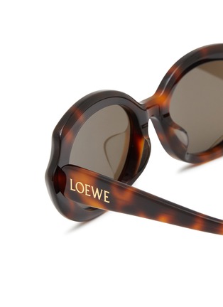 细节 - 点击放大 - LOEWE - 醋酸纤维椭圆框太阳眼镜