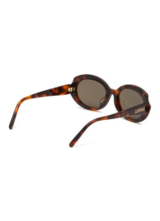 模特儿示范图 - 点击放大 - LOEWE - 醋酸纤维椭圆框太阳眼镜