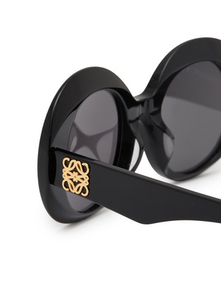 细节 - 点击放大 - LOEWE - Anagram Acetate Round  Sunglasses