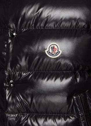  - MONCLER - 亮面按扣羽绒背心