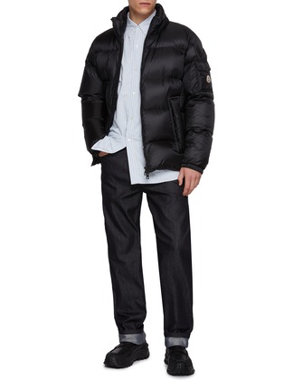 模特儿示范图 - 点击放大 - MONCLER - 连帽羽绒夹克