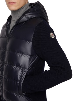  - MONCLER - 羽绒拼接针织夹克