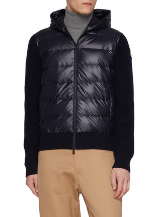 首图 - 点击放大 - MONCLER - 羽绒拼接针织夹克