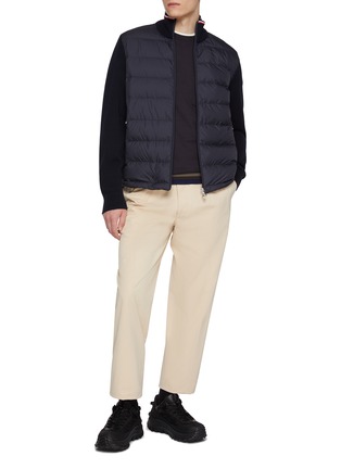 模特儿示范图 - 点击放大 - MONCLER - Puffer Insert Zip Up Jacket