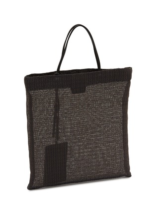 模特儿示范图 - 点击放大 - THE ROW - Mini Barn Woven Mesh Tote Bag