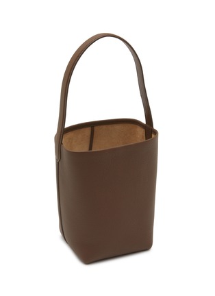 模特儿示范图 - 点击放大 - THE ROW - Small N/S Park Grained Leather Tote Bag